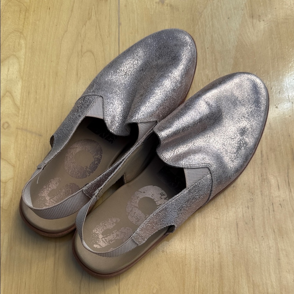Rose Gold Women's Slip-On Shoes